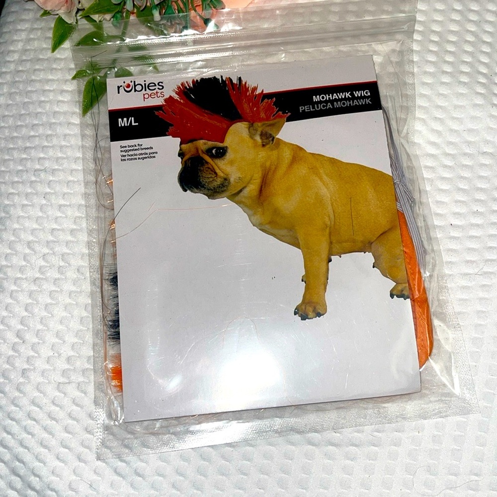 🐶 Rubies Pet Orange and Black Mohawk Size M/L